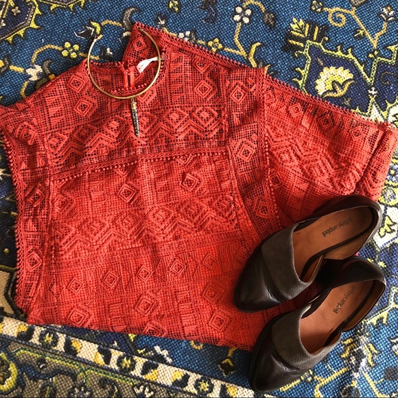 Ministry of style burnt orange lace dress - Picture 6 of 10